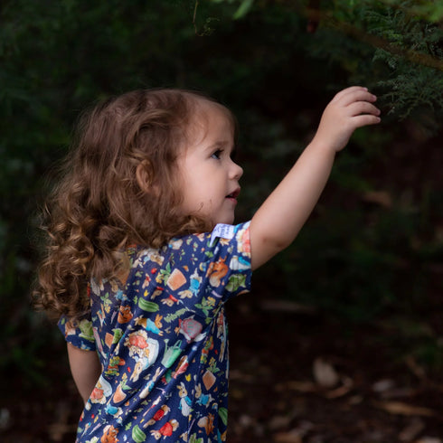 Monarch Store Bamboo Romper (Bootysuit) V3.0 SHORT SLEEVED : Peter Rabbit Classic